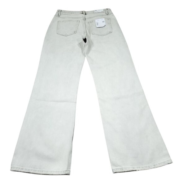 Vervet Flying Monkey Leslie 90s Vintage Flare Jeans Light Gray Women's Size 30 - Picture 2 of 7